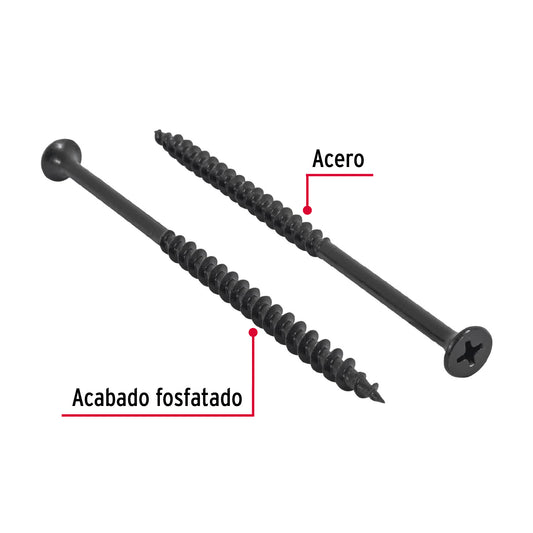 100 Tornillos Multiusos 10 x 4 pulg