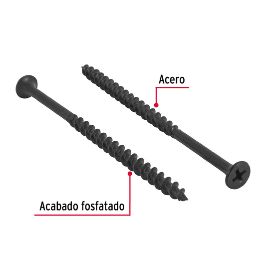 100 Tornillos Multiusos 10 x 3-1/2 pulg