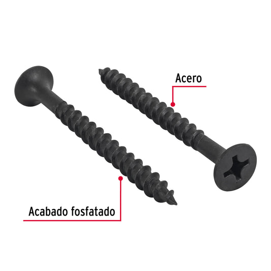 100 Tornillos Multiusos 12 x 2-1/2 pulg