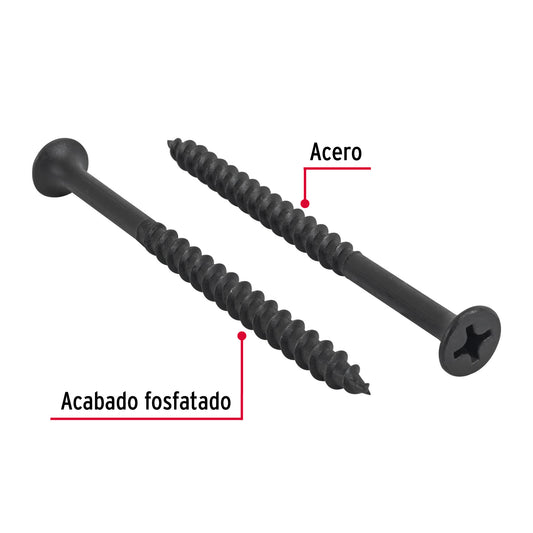 100 Tornillos Multiusos 14 x 3-1/2 pulg