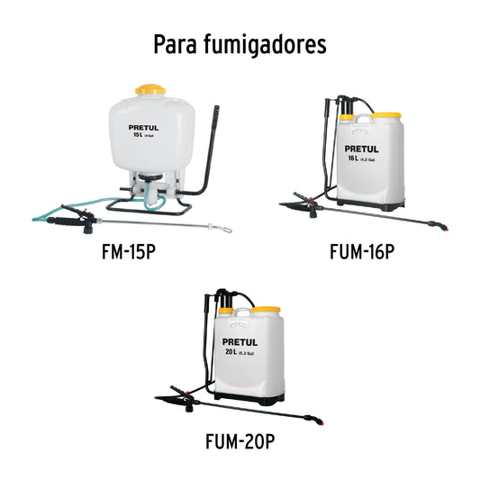 Pistola completa para fumigador de 12 16 y 20 litros