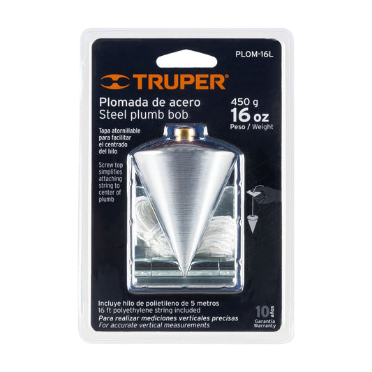 Plomada de acero 16 oz Cuerpo de
