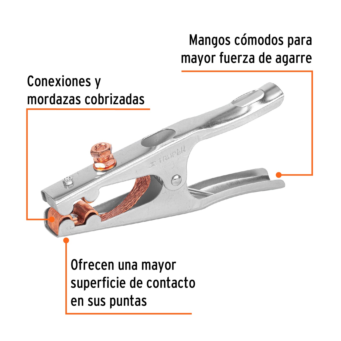 Tenaza polo tierra 500 amperios