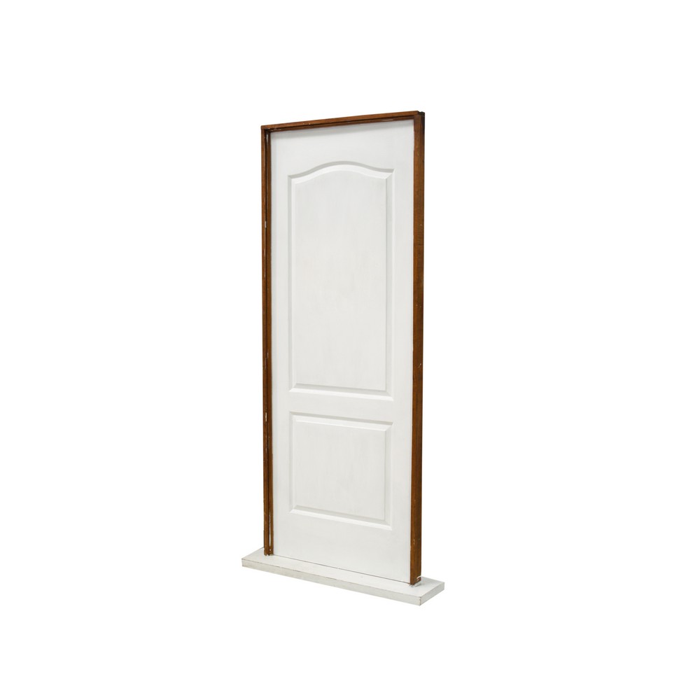 Mocheta y tope para puerta de madera