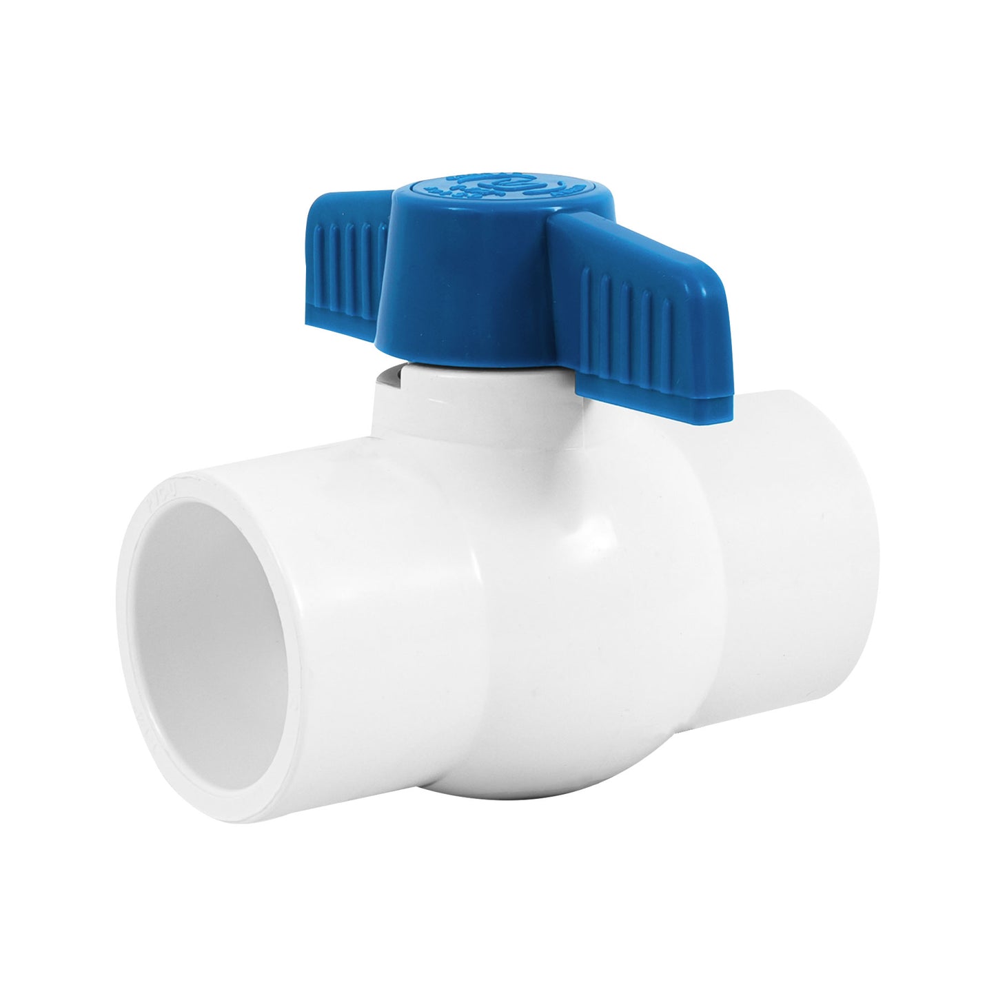 Válvula de esfera de PVC de 1 1/4 pulgadas para cementar con maneral de ABS