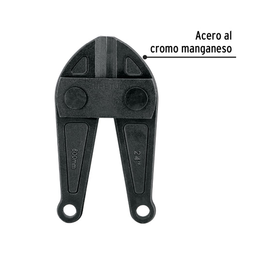 Cuchillas de repuesto para cortapernos de 24 pulgadas con acero al cromo manganeso