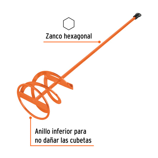 Paleta mezcladora para pintura, 120 mm de diámetro · vista 2