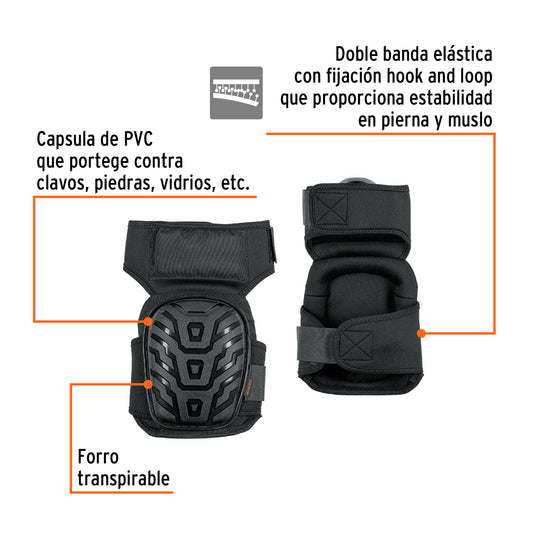 Rodilleras de gel y EVA con correa antiderrapante · vista 2