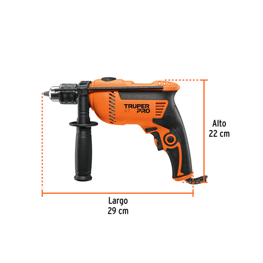 Rotomartillo/destornillador 1/2" 650 W TRUPER PRO