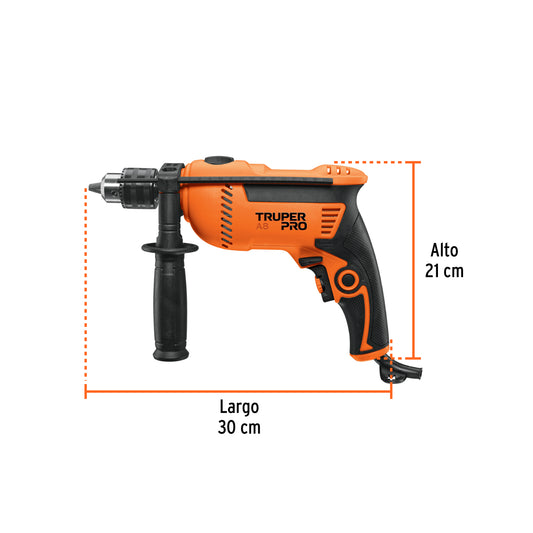 Rotomartillo/destornillador 1/2" 750 W TRUPER PRO