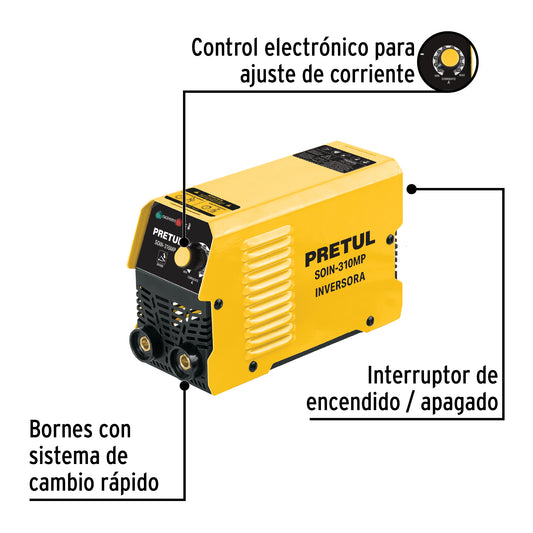 Mini soldadora inversora 100A, 127 V, Serie 300 · vista 2