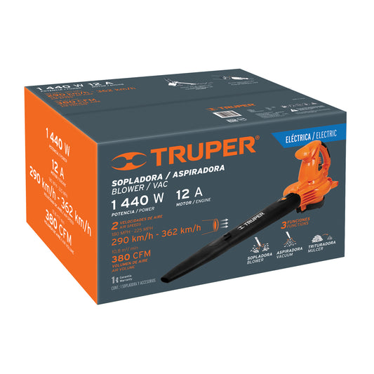Sopladora/Aspiradora 1 440 W con bolsa recolectora - SKU 18146