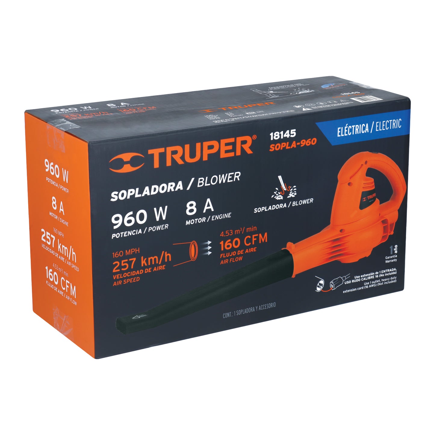 Sopladora eléctrica de 960 W