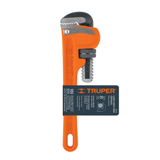 Llave stilson 8 pulg con cuerpo de hierro ductil