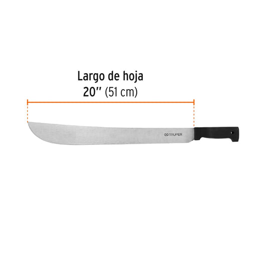 Machete Estándar 20 pulg Cacha Negra