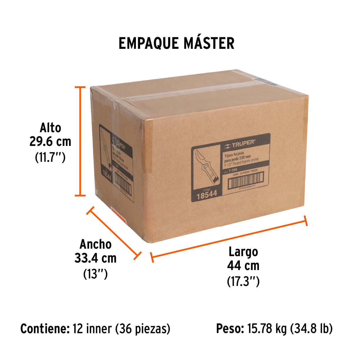 Tijera para poda 9-1/2" forjada cuchilla de paso · vista 7