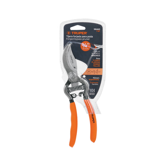 Tijera forjada para jardinería 8-1/2 pulgadas