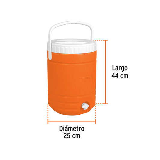 Termo con dispensador de 18 L con tapa roscable