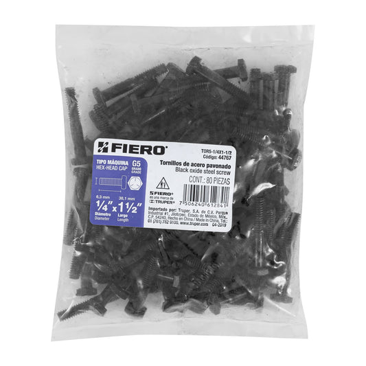 Tornillos grado 5 1/4 x 1-1/2