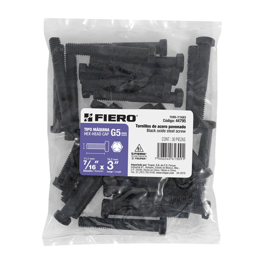 Tornillos grado 5 7/16 x 3