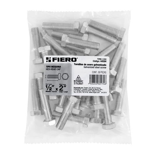 Tornillos tipo maquina 1/2 x 2