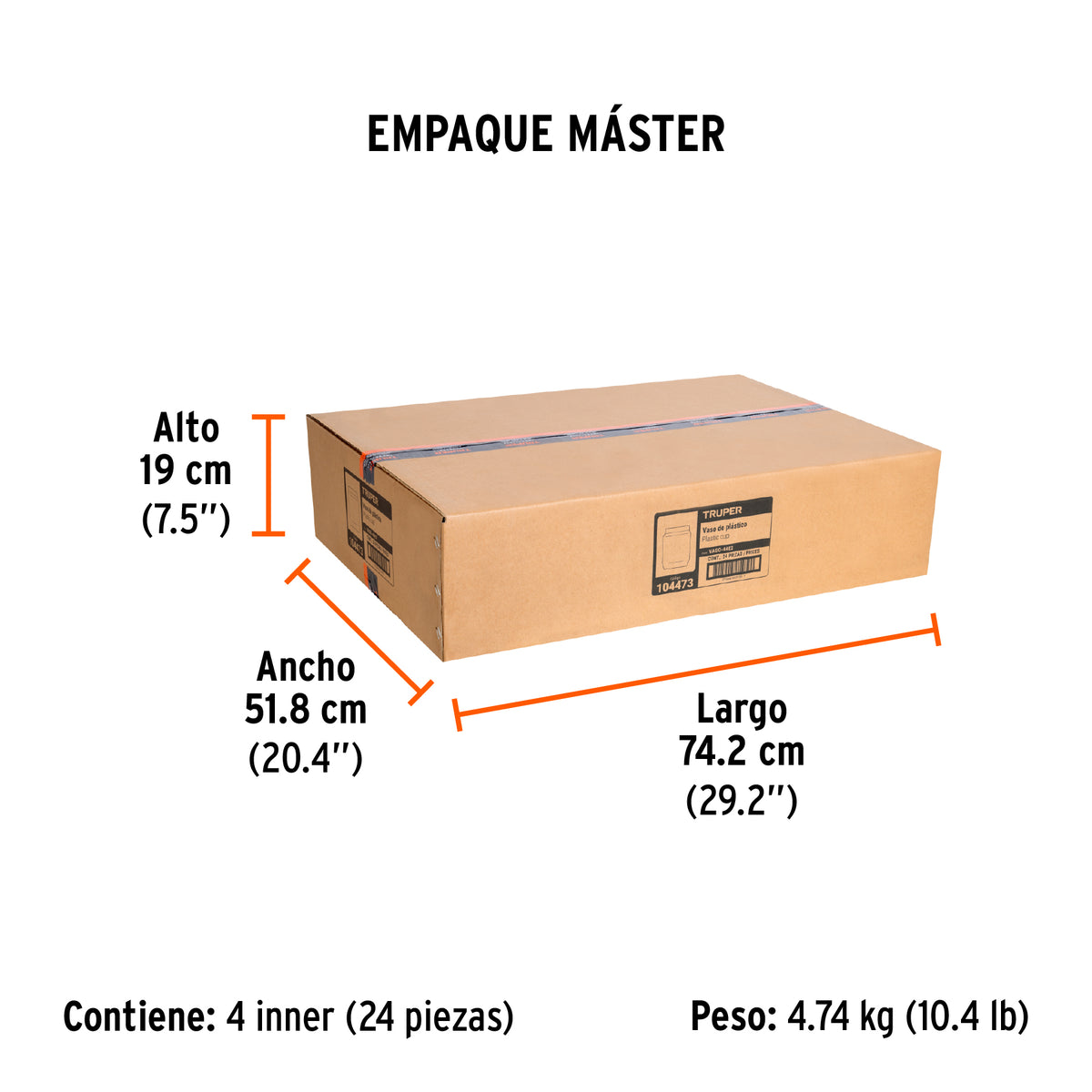 Vaso de plástico para PIPI-44E · vista 4
