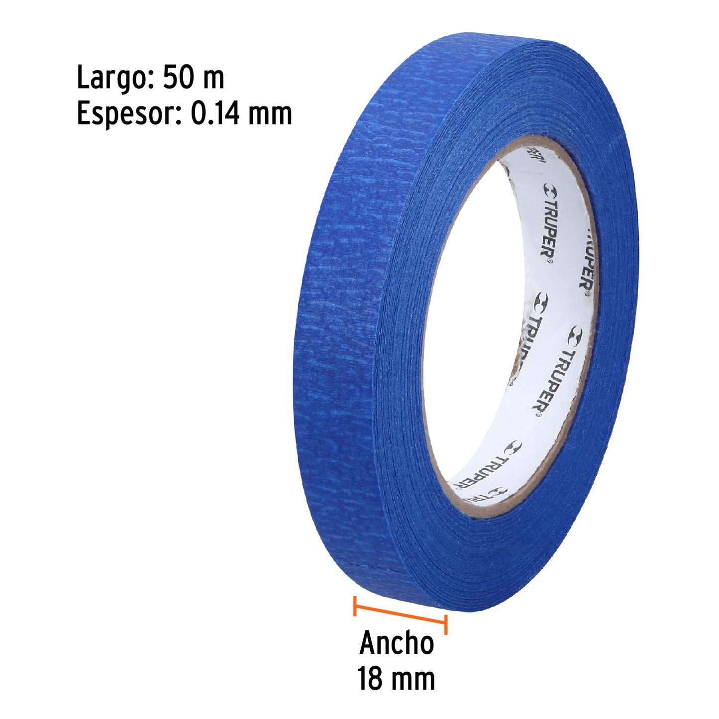 Cinta Masking Tape Azul de 3/4" x 50 m para Pintor