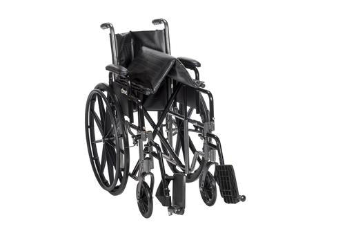 Silla de Ruedas Manual Plateada