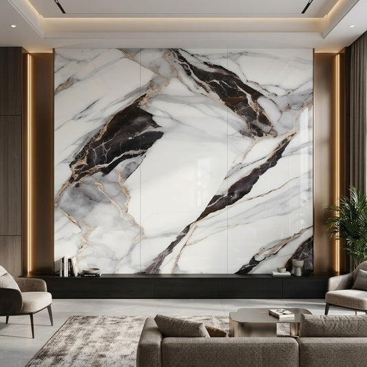 Imagen ilustrativa de Lámina Mármol UV Monaco M34 instalado