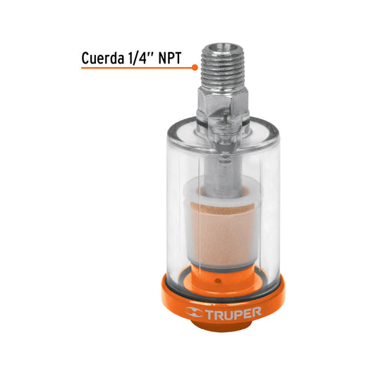 Filtro Separador de Agua y Aceite Cuerda 1/4 NPT