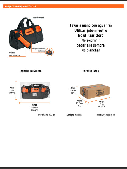 Maleta portaherramientas de 36 cm