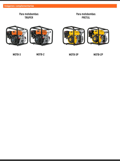 Kit tapón y empaque para contenedor de aceite para motobomba 2 y 3 pulgadas