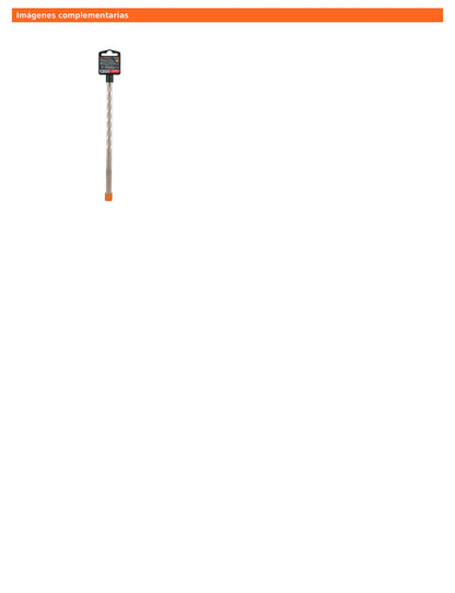 Broca SDS Plus de 3/8 x 8 in con cuerpo de acero al cromo