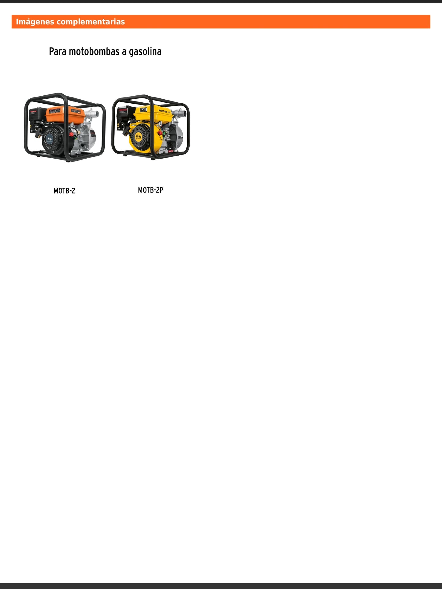 Kit de conector de descarga para motobomba MOTB 2