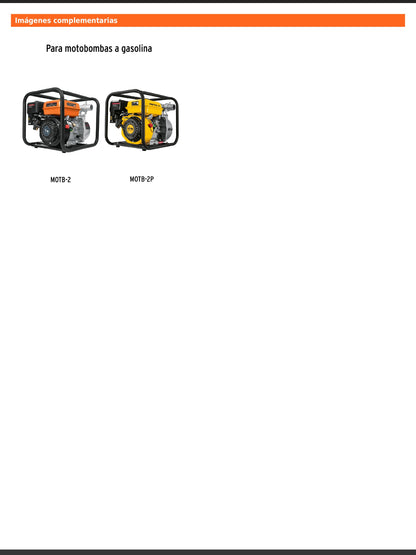 Kit de conector de descarga para motobomba MOTB 2