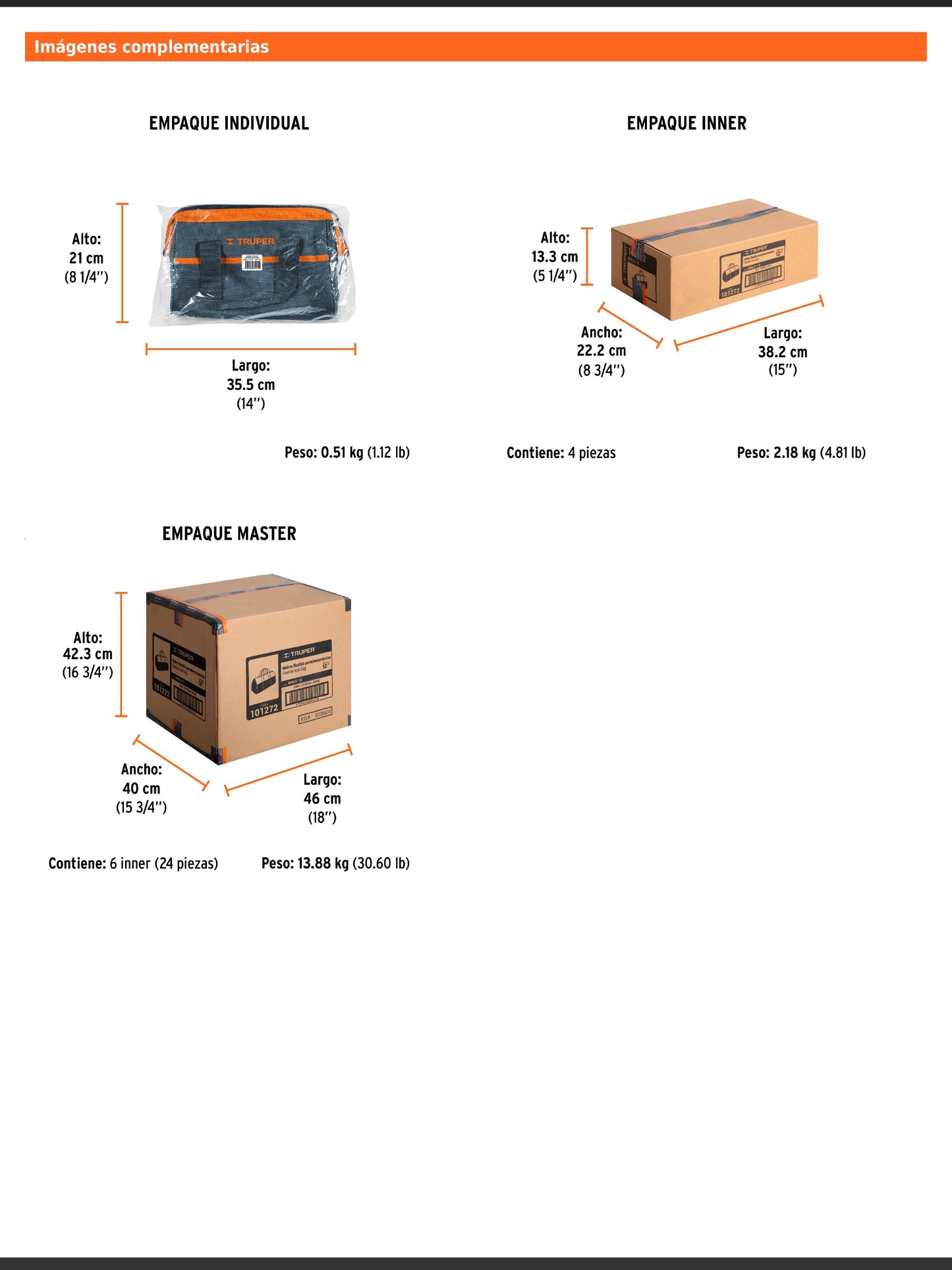 Maleta portaherramientas de 30 cm