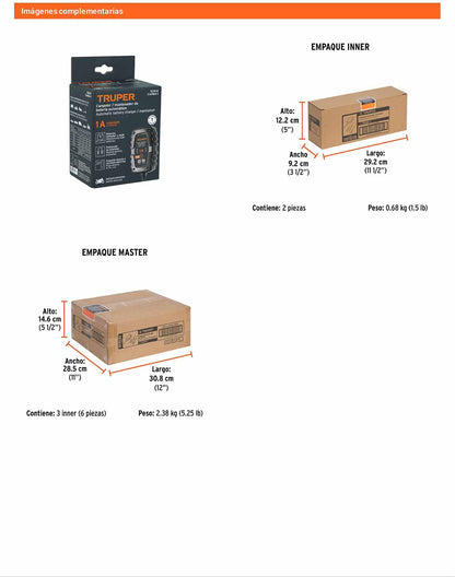 Cargador mantenedor 1 A 6/12V