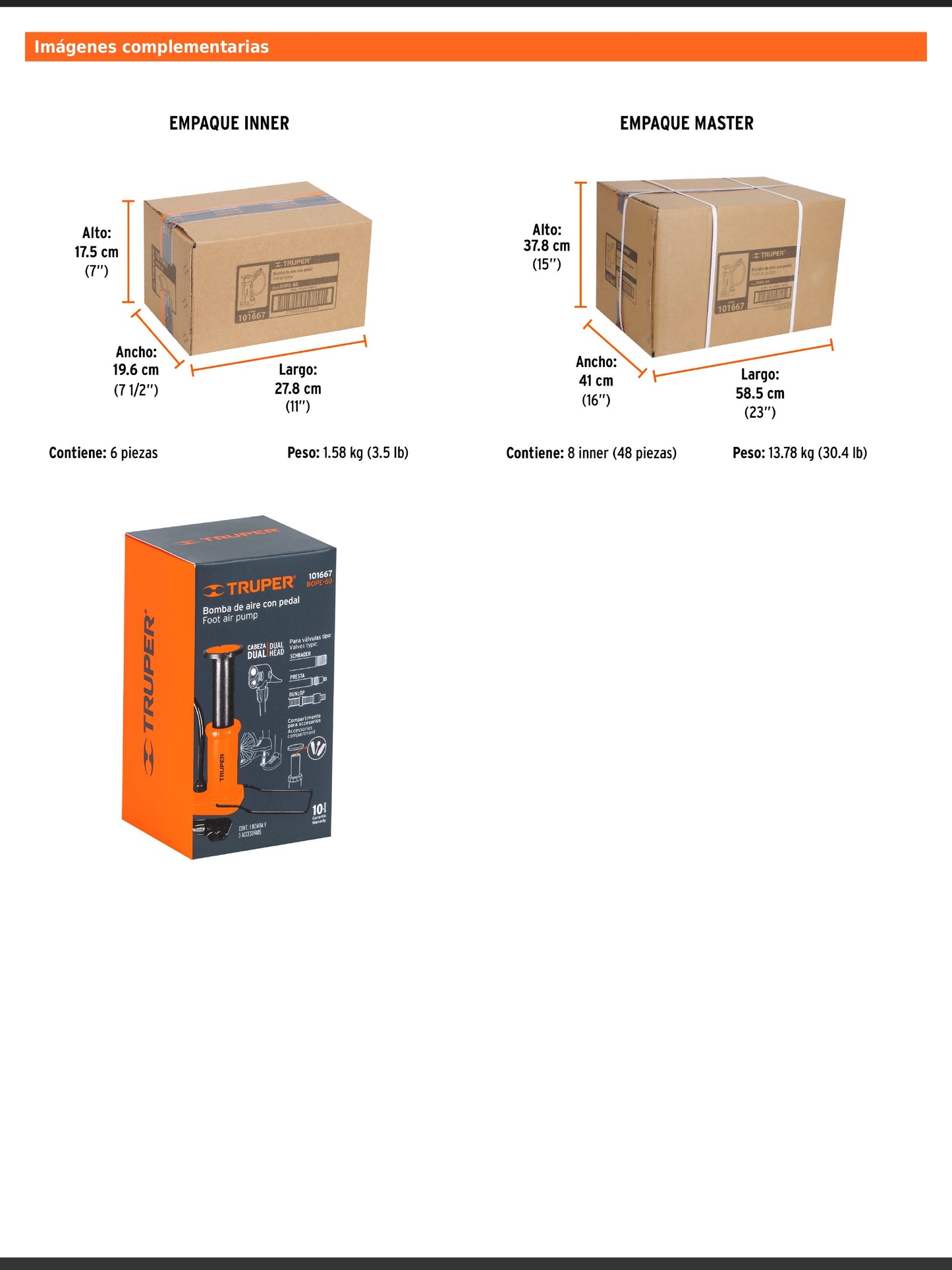 Bomba de pedal de polipropileno con cabeza dual