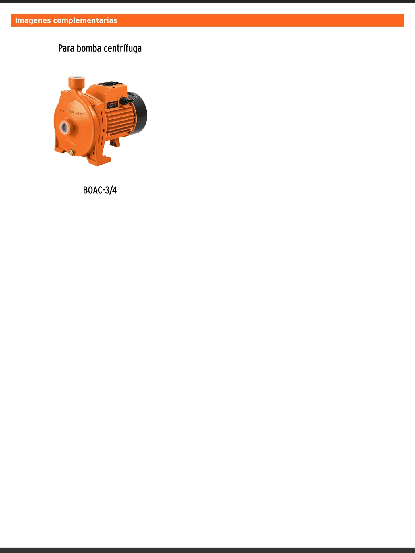 Soporte nivelador para bomba BOAC de 3/4