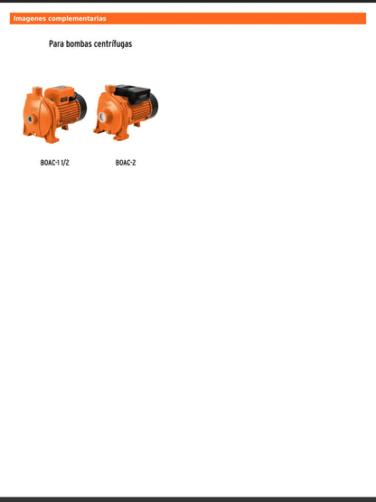 Soporte nivelador para bomba BOAC de 1 1/2 y 2