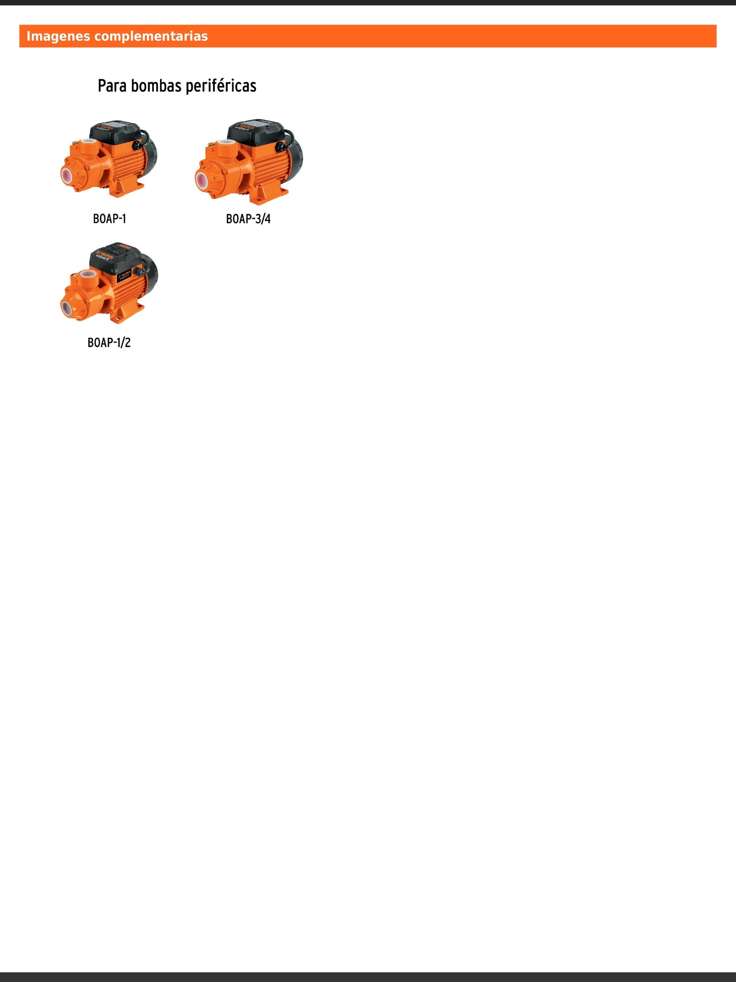 Kit de empaque y tornillo de drenaje para bombas periféricas