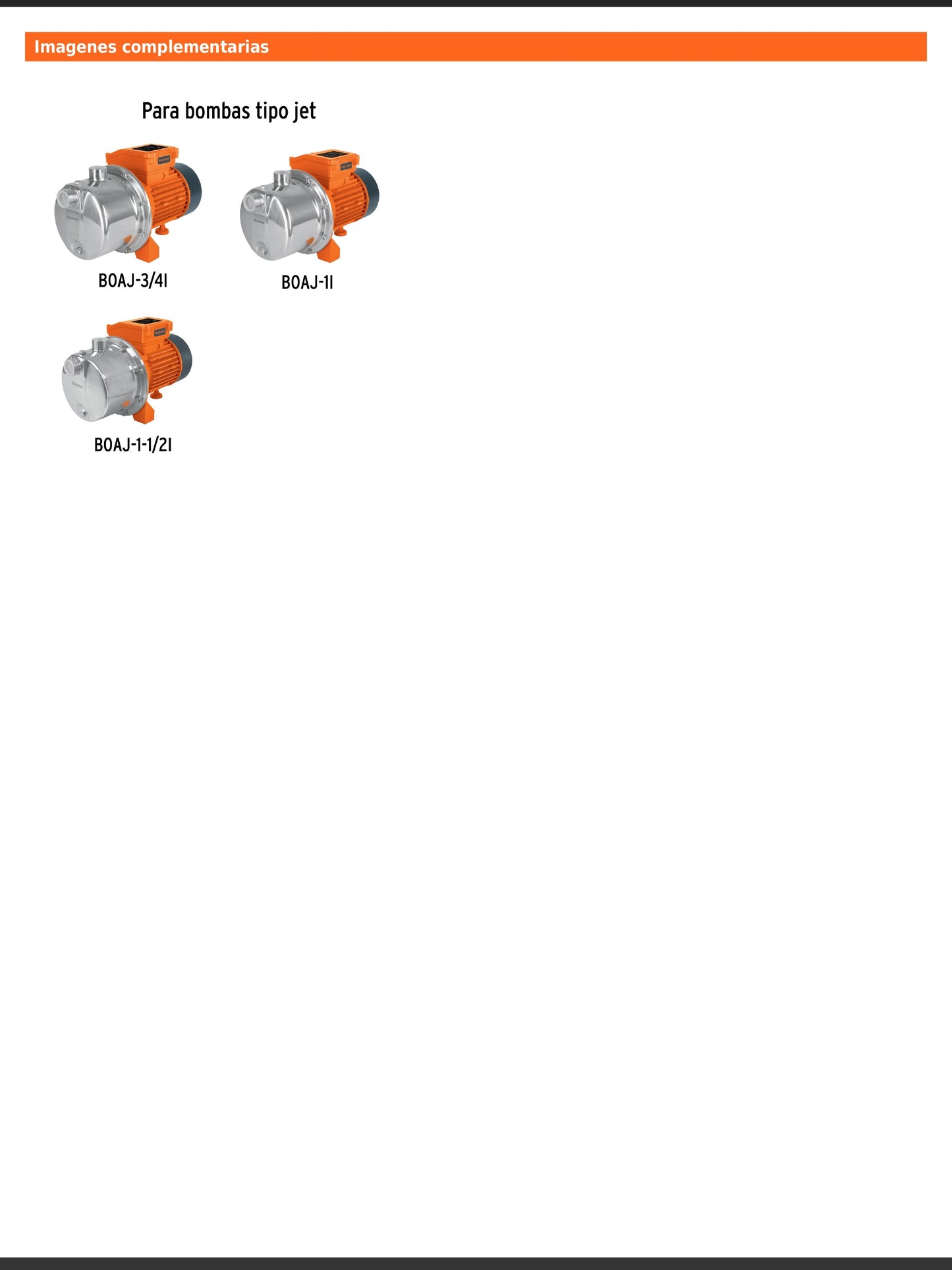 Pata niveladora para bombas BOAJ de 3/4, 1 y 1 1/2 litros