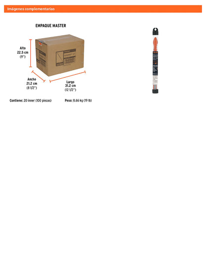 Broca multimaterial 1/2 x 6"
