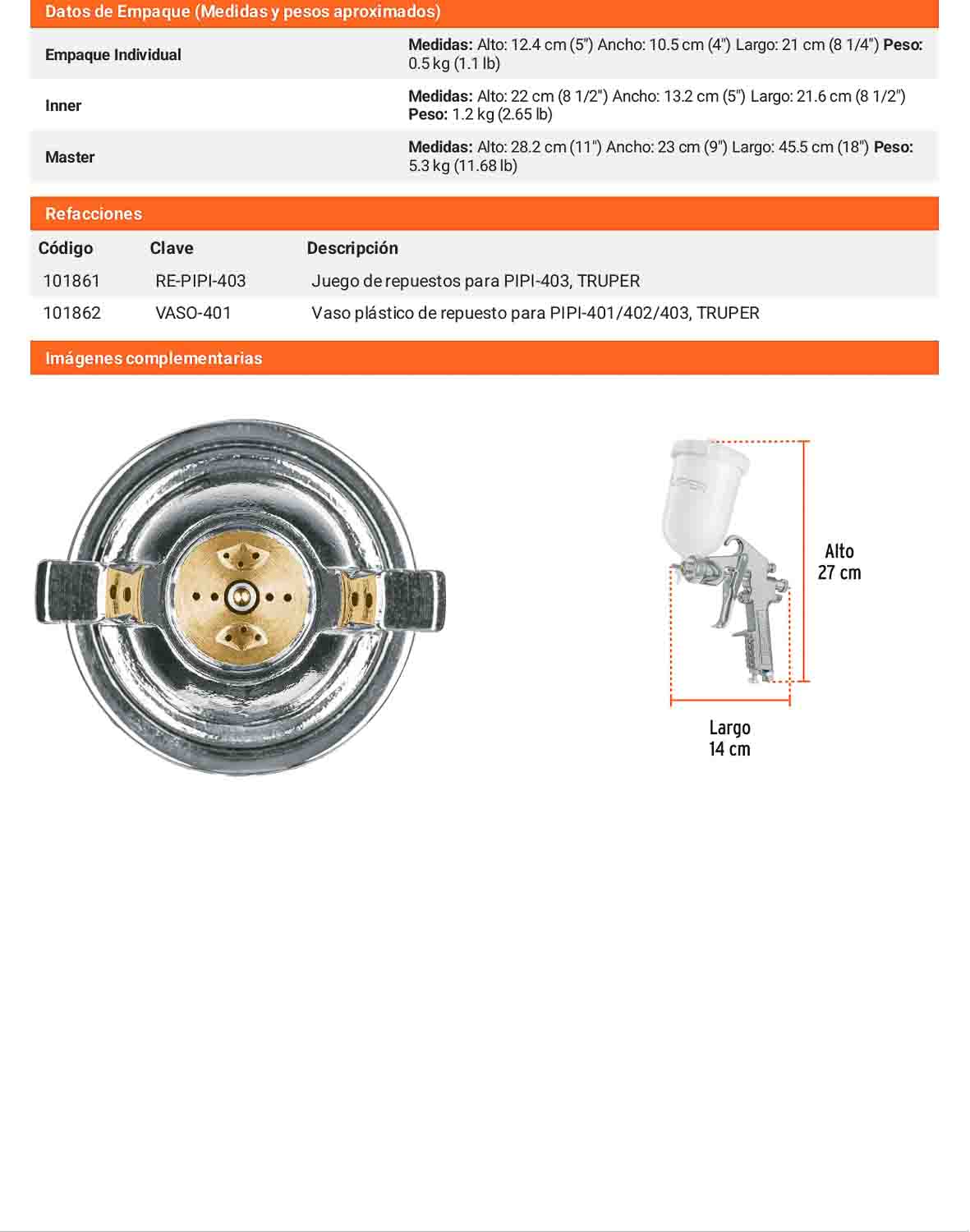 Pistola pintar LVMP 2 mm 400 ml