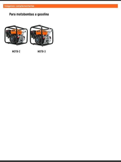 Carburador para motobomba a gasolina MOTB 2 y MOTB 3