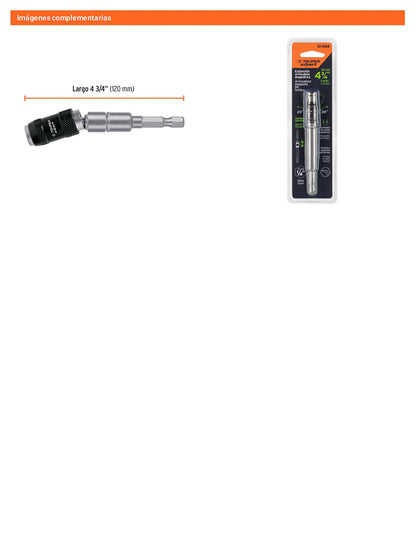 Extensión magnética articulada 4 3/4pulg. para puntas