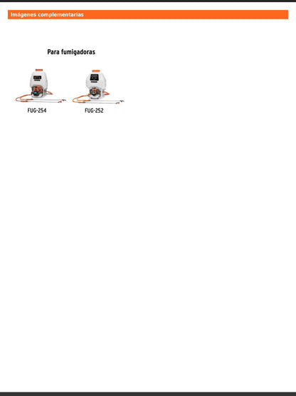 Manguera para fumigadores a gasolina modelos FUG 252 y FUG 254