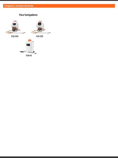 Boquilla para fumigadores modelos FUG 252 FUG 254 y FUB 18