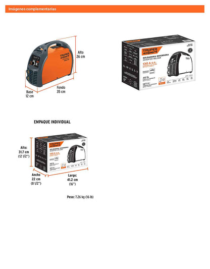 Soldadora inversora 130A de 127V