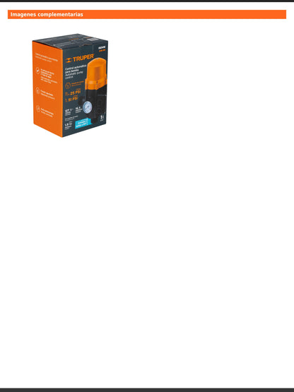 Control automático de presión de bombas para agua de 90 grados